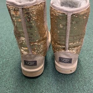Ugg Gold Sequin Boots